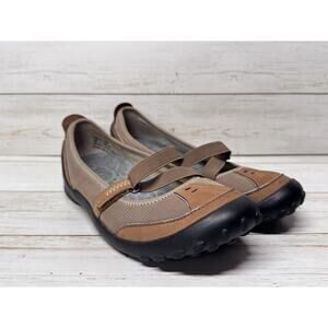 Women's Privo by Clarks Comfortable Boat Or River Shoes Sz 7 Tan and Black